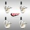 Service Caster 3 Inch 316SS Nylon Wheel Swivel 1 Inch Expanding Stem Caster Set Lock Brake SCC-SS316TTLEX20S314-NYS-1-4 - alternate 2